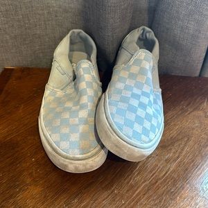 Blue Checkered Vans Size Women’s 8